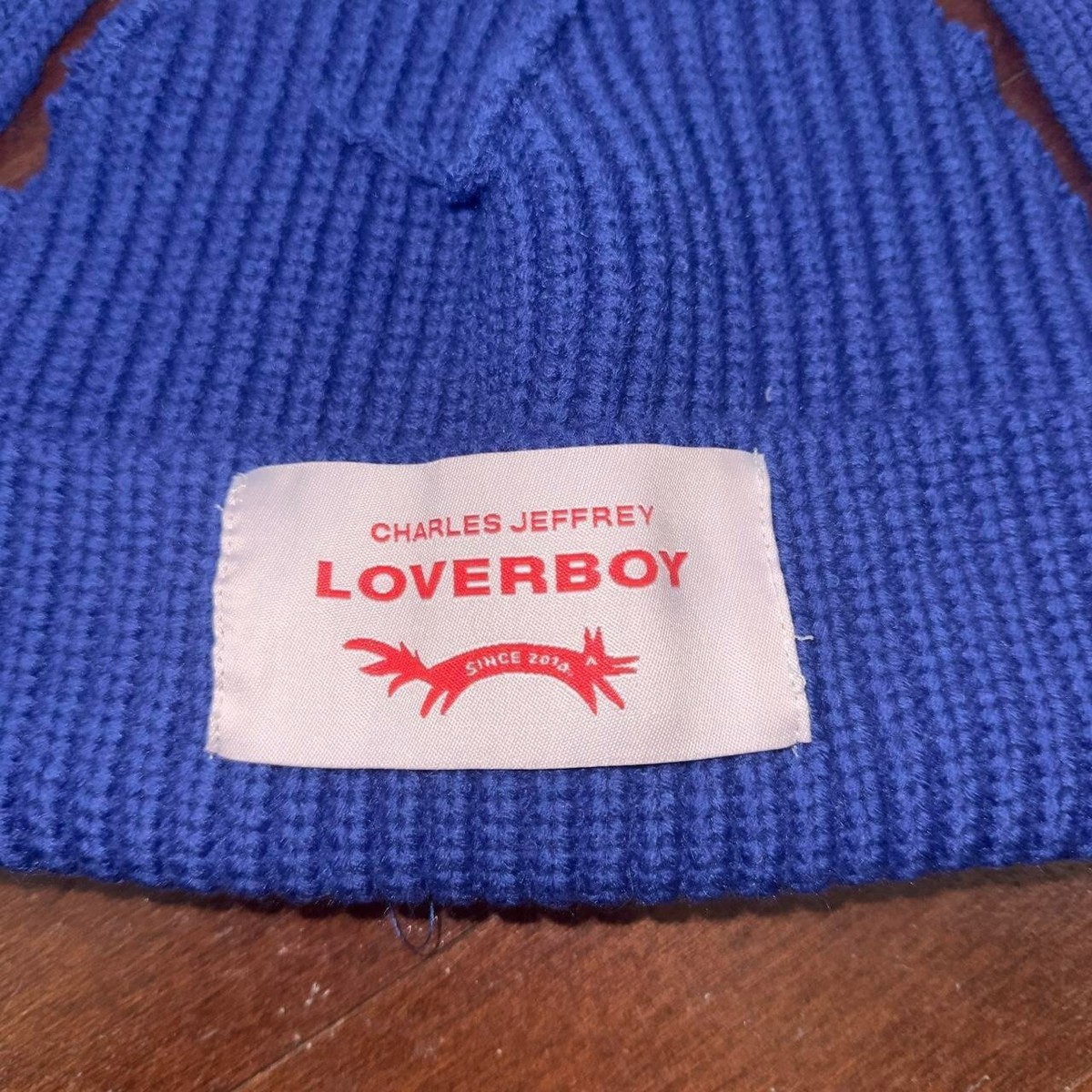 Charles Jeffrey Loverboy Blue Bunny Beanie | eBay