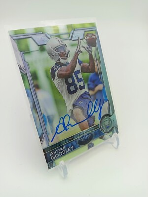 2015 Topps Chrome Football Antwan Goodley RC Auto #186