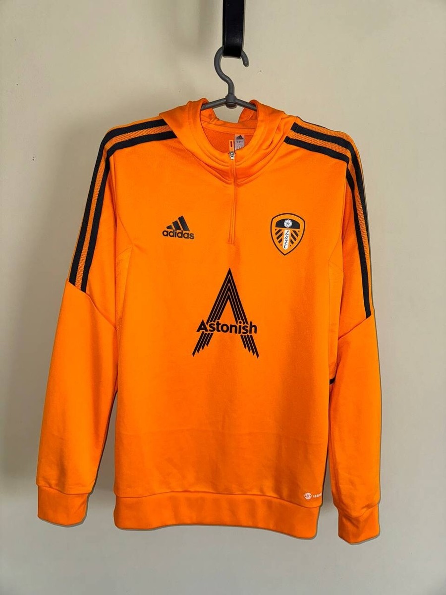 2022-23 Leeds United Player Issue 1/4 Zip Hooded Jacket S