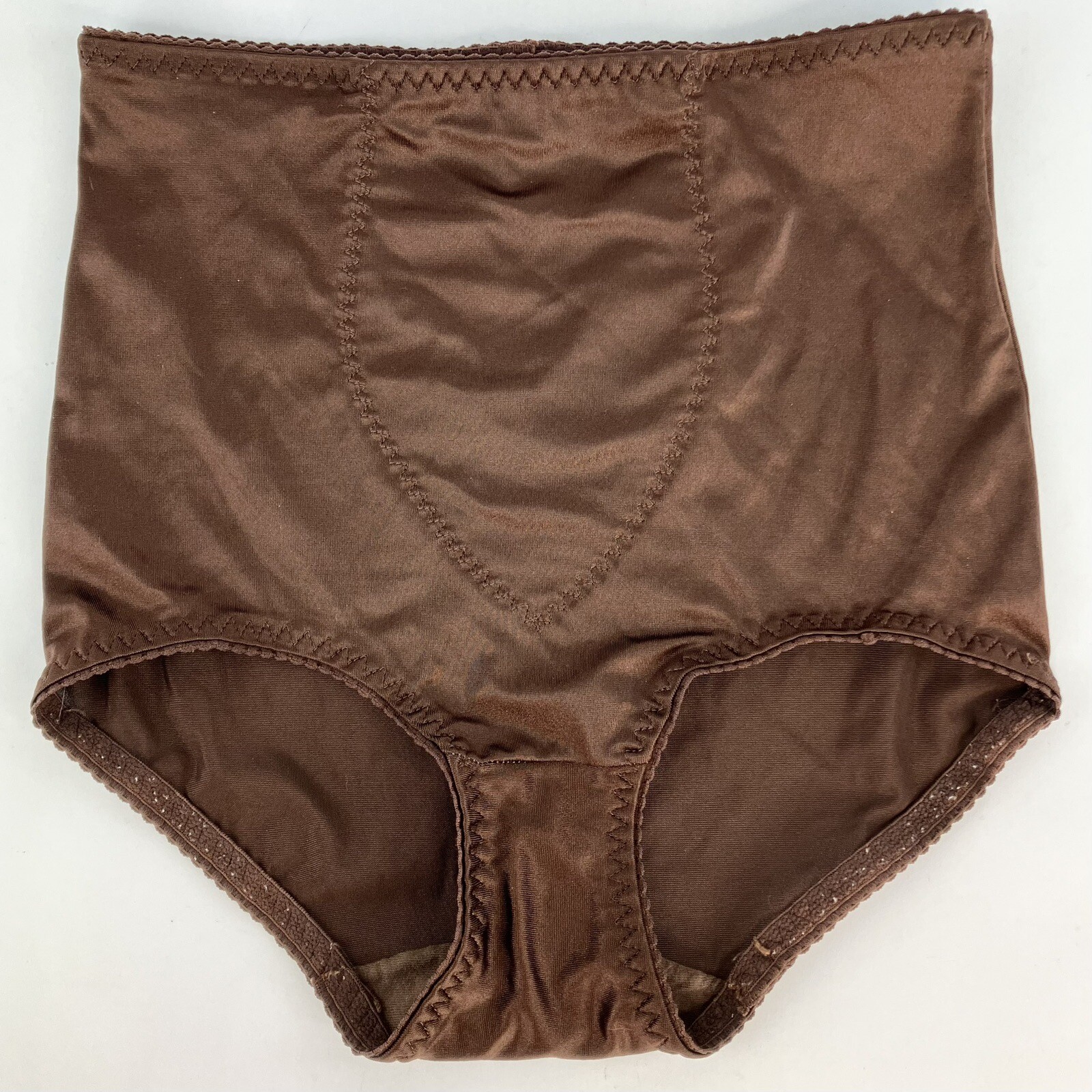 Cupid Chocolate Control Brief Panties 2106 Granny Large Vintage Girdle