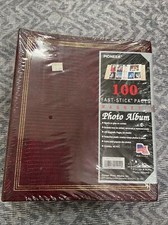 Pioneer - 100 Fast-Stick Magnetic Photo Album Pages - 50 Sheets - Brown - No PVC