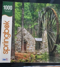 Springbok Water Wheel 1000 Piece Jigsaw Puzzle Complete  Used Once