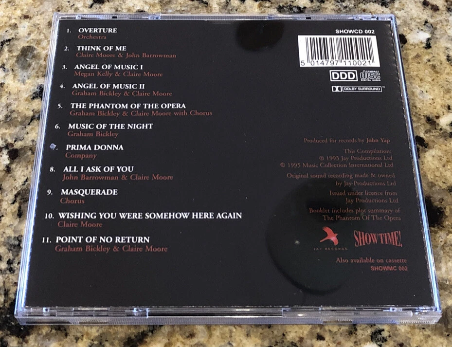 Различные исполнители - призрак оперы - различные исполнители компакт-диск. Showtime - Изображение 3 из 3