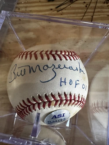 Bill Mazeroski Signed Major League Baseball Pittsburgh Pirates HOF COA
