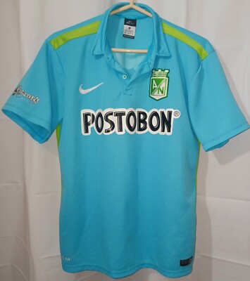 Atlético Nacional Medellín Colombia Postobon 2014 Nike Blue Away