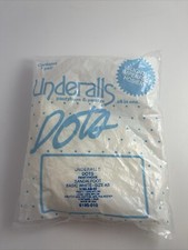 Underalls Dots Pantyhose Basic White Dot Pattern Size AB Vintage NEW
