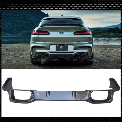 Carbon Fiber For BMW X4M F98 3D Style 2018+ Rear Bumper Diffuser Lip Body Kits