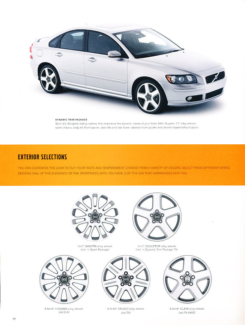 2005 Volvo S40 42page Car Sales Brochure Catalog eBay