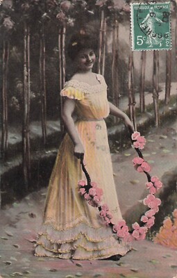 WOMEN'S ELEGANT CP WITH JUMP ROPE PINK FLOWERS - 41198