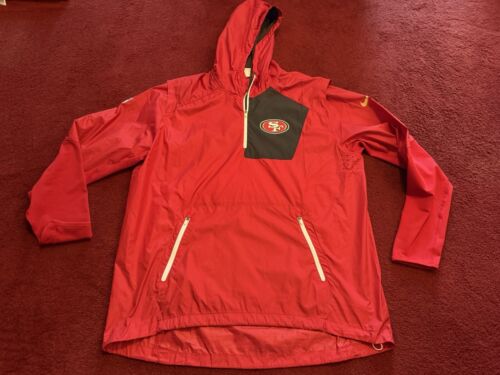 NEW san francisco 49ers nike xl AUTHENTIC Player ON FIELD NFL JACKET Team Issued