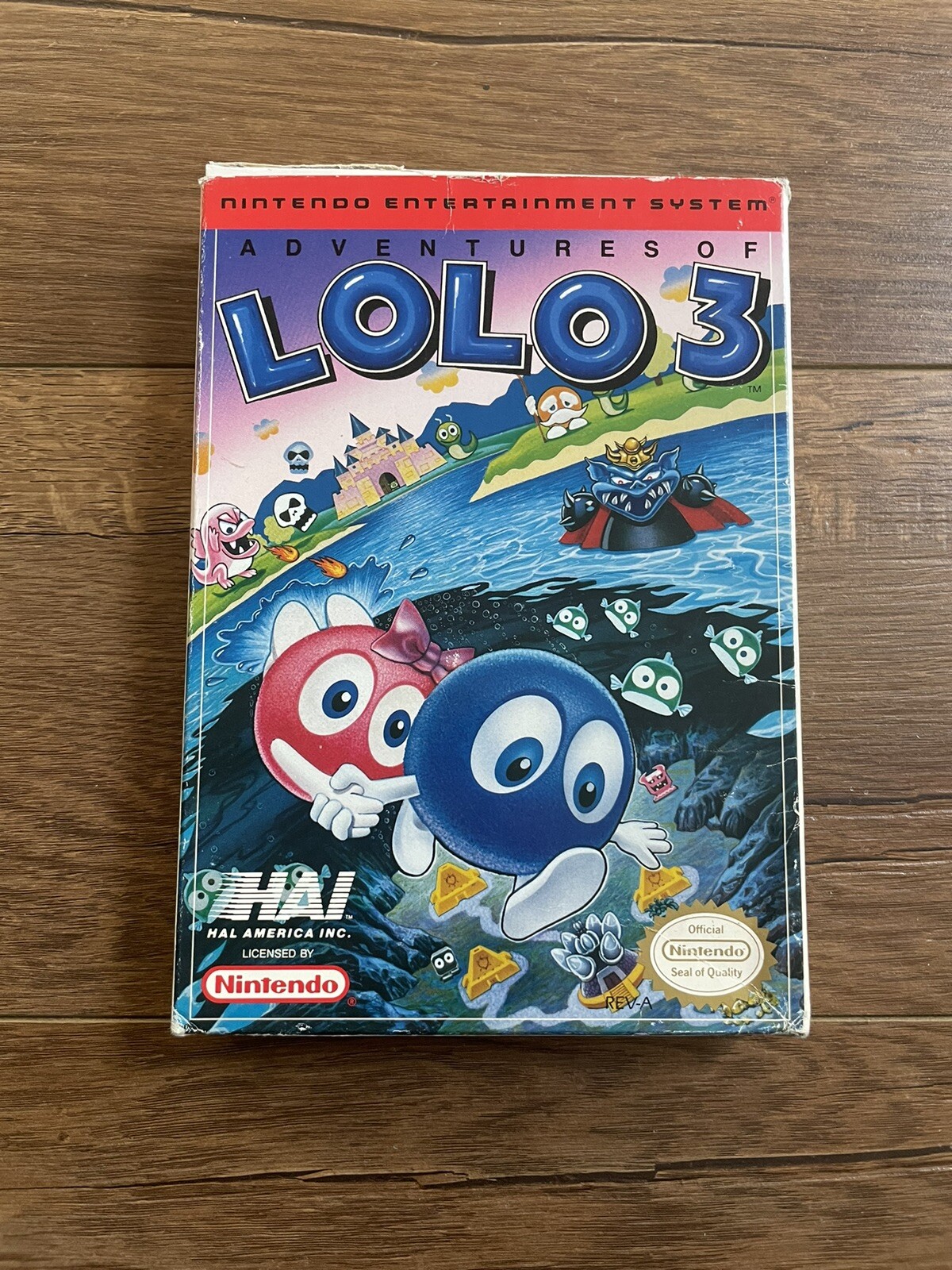 Adventures of Lolo 3 NES Nintendo Complete In Box CIB Authentic