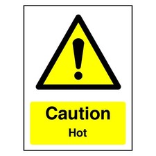 Caution Hot Sign or Sticker | GENE0054