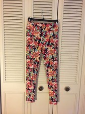 Lularoe One Size Leggings - Floral Multi Color