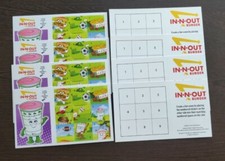 8 BRAND NEW IN-N-OUT BURGER STICKERS