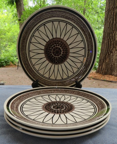 Set of FOUR Mid Century Modern Royal China Cavalier Casa Del Sol Dinner Plates - Picture 7 of 7