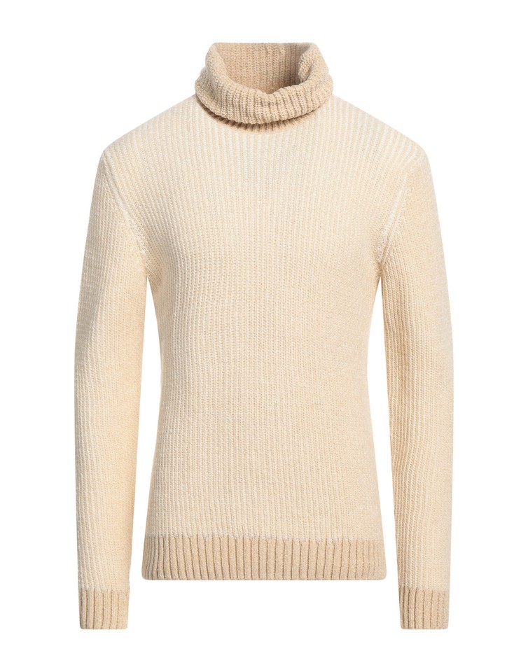 RRP€143 GAZZARRINI Pullover Jumper Size S Wool Blend High Neck Made in