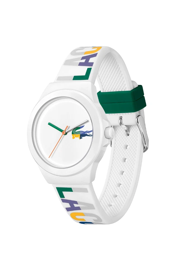RELOJ MUJER LACOSTE 2001217 ESFERA BLANCA MULTICOLOR ESTAMPADO LACOSTE CORREA SILICONA Foto 2 de 4