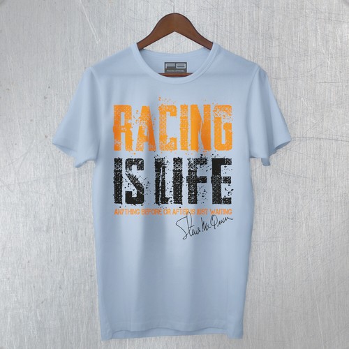 T-Shirt Maglietta Racing Is Life Anithing Before or After is Just Waiting Cars - Picture 7 of 13