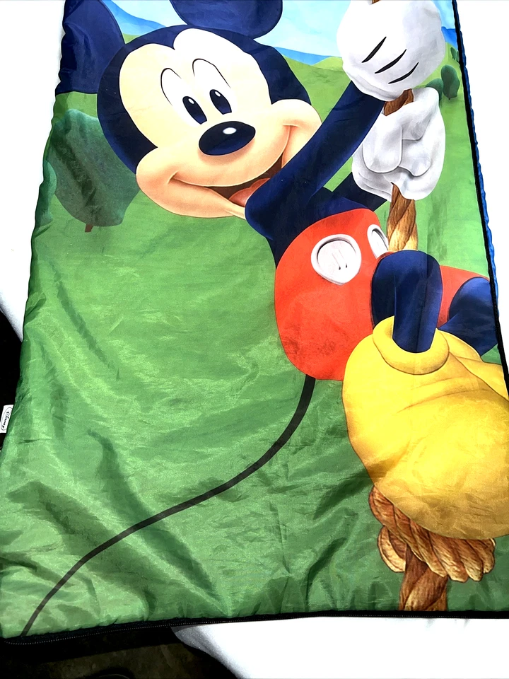 Disney Mickey Mouse Niños Saco de Dormir Aventura Día Rojo Azul Verde Camping Foto 4 de 4