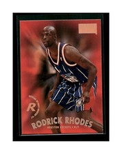 1997-98 SkyBox Premium Rockets Basketball Card #158 Rodrick Rhodes Rookie
