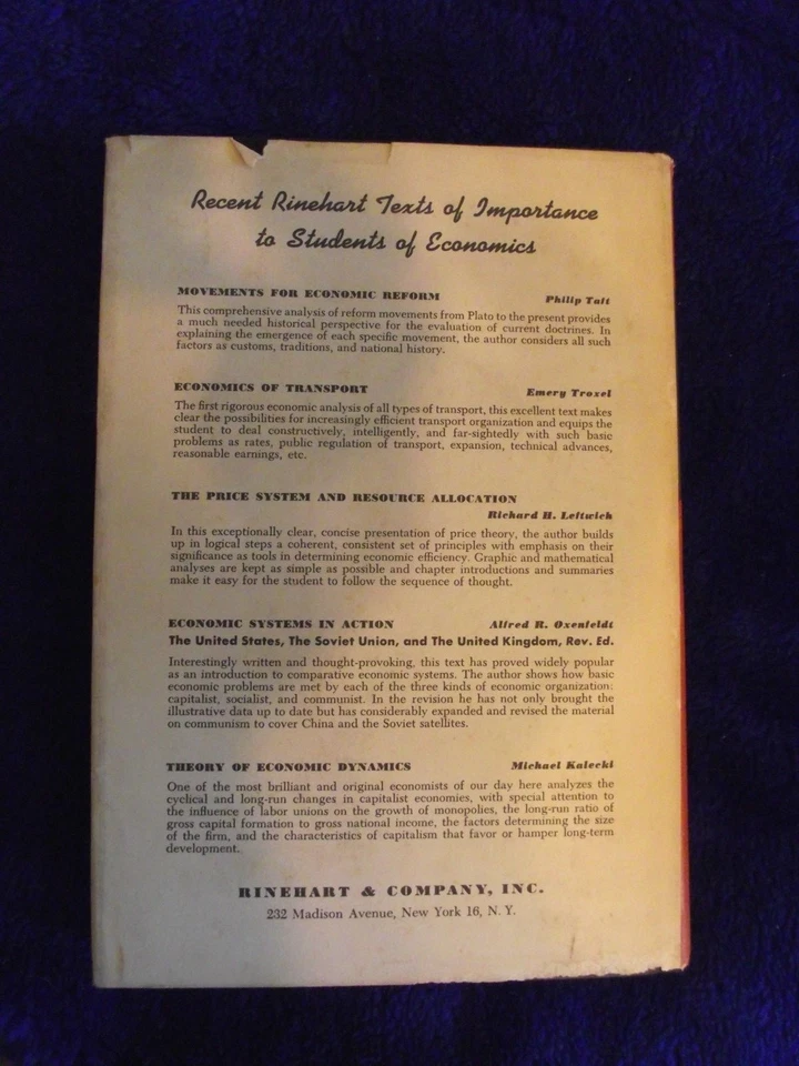 LABOR Institutions and Economics (1957 HC) Alfred Kuhn - Image 3 of 4