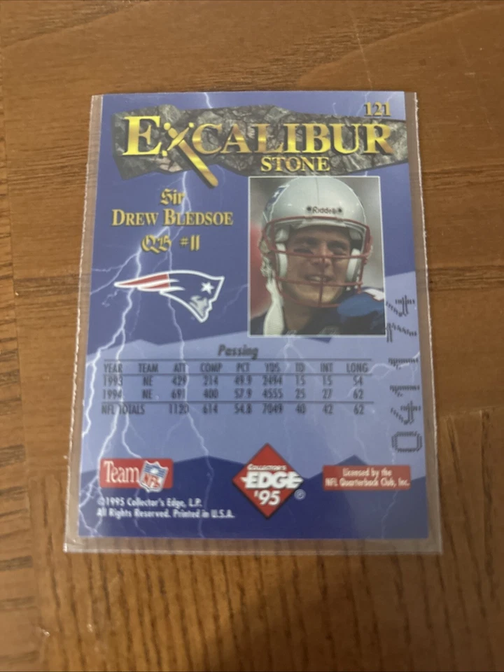 1995 Collector's Edge Excalibur #121 Drew Bledsoe - Image 4 of 4