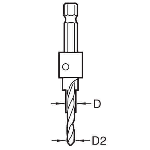 Trend Snappy TCT Counterbore Drill Bit 4mm 9.5mm - Picture 2 of 6