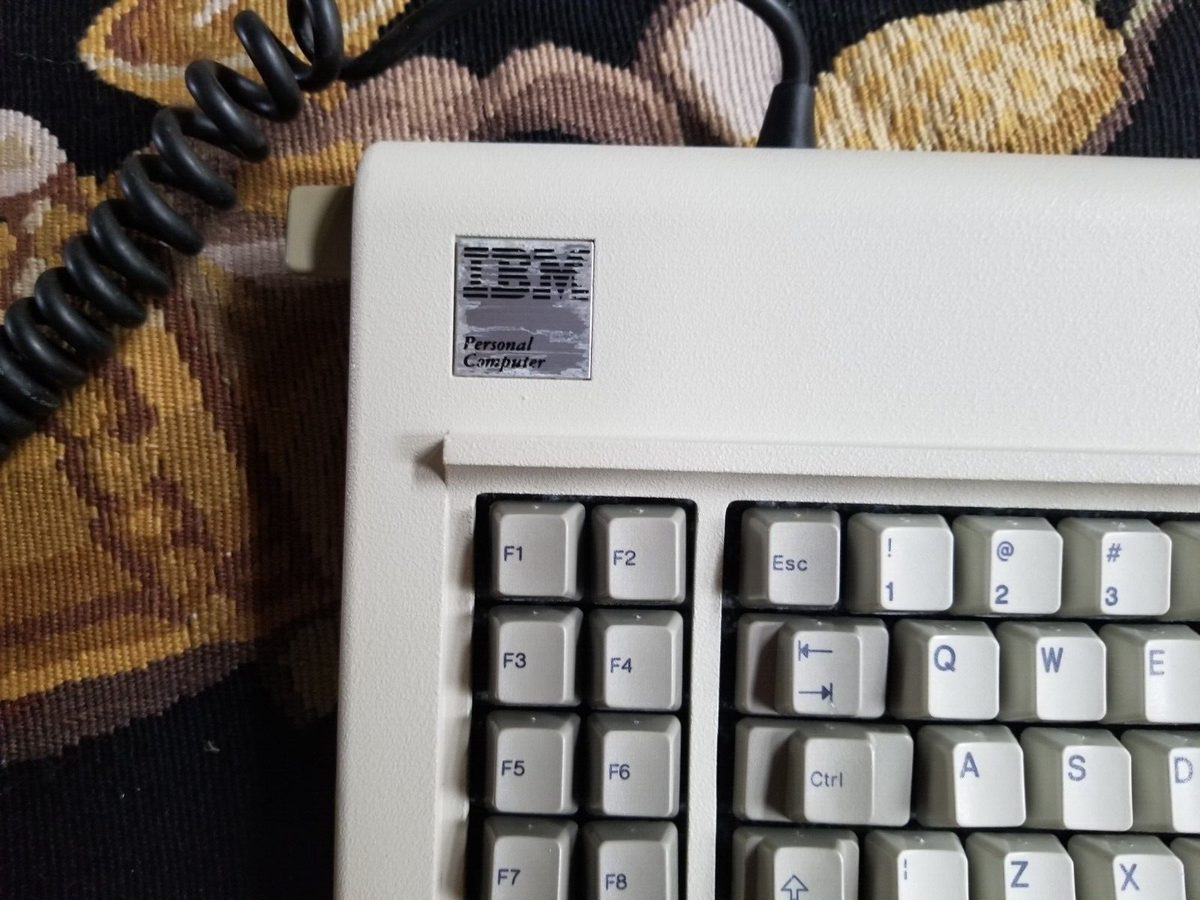 Vintage IBM Model F 4584656 White English Buckling Spring Caps