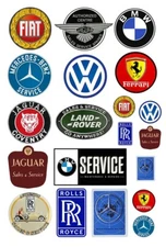 1:25 G scale model imported car automobile sales service signs