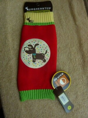 BRAND NEW WITH TAGS! DOG'S HOLIDAY SWEATER BY WAGHEARTED-Sz. S - HIGH QUALITY!
