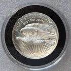 1907 High Relief Saint-Gaudens Tribute 1 oz .999 Silver Prooflike Round Intaglio
