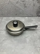 Amway Queen 3 Ply 18/8 Stainless Steel 8.5 in Pan Poacher Egg Skillet Authentic