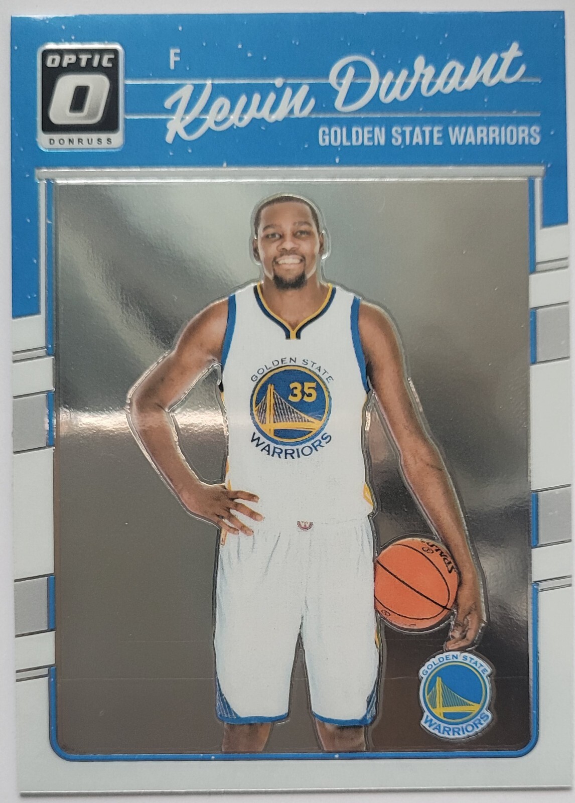 Kevin Durant 2016-17 Panini Donruss Optic #137 Golden State Warriors 1st Year
