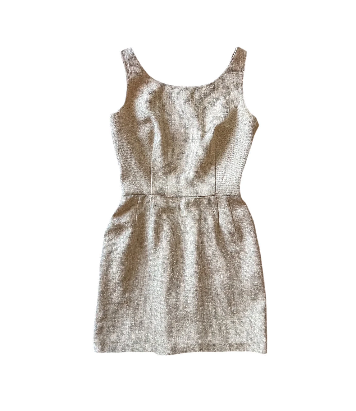 Abito Vintage Valentino Autentico Pura Seta Grezza Taglia 4 Italia