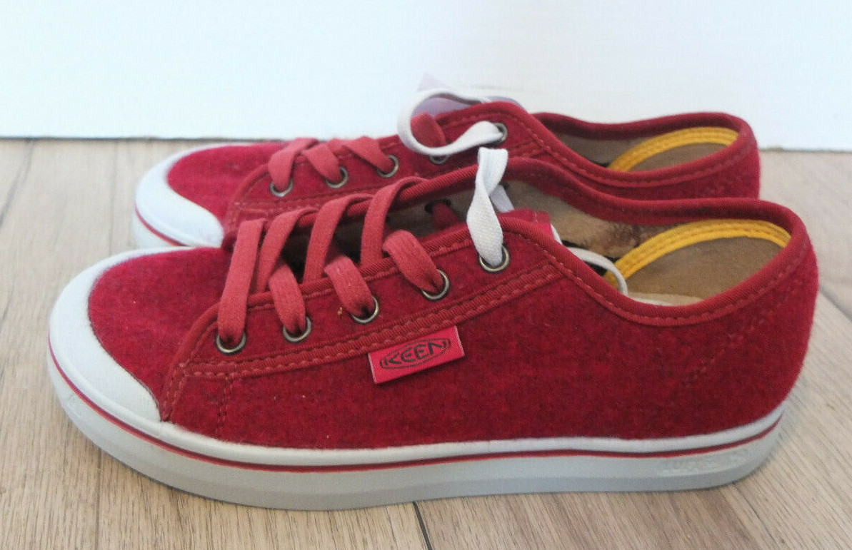 KEEN Luftcell Lana Scarpe Da Ginnastica IN Pelle Tgl 36 Nuovo Bordeaux Chucks