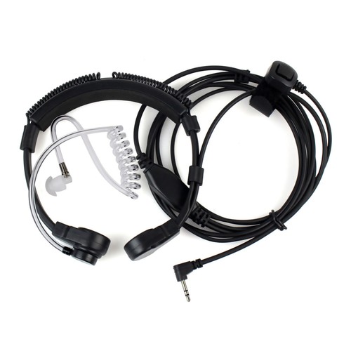 New PTT Heavy Duty Throat Mic Earpiece Headset For Motorola T6200C EM1000 T5428 - Zdjęcie 2 z 9