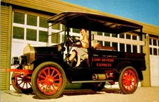 Postcard 1916 Vim Stage Auto Museum Times Square New York Chrome