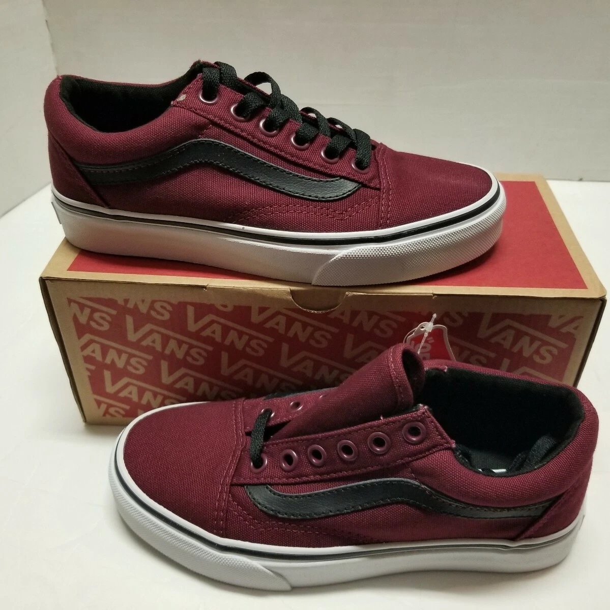 Vans canvas old clearance skool windsor wine