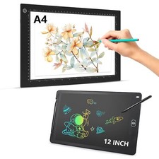 Drawing Gift Set Includes A4 LED Light Board and Writing Tablet,Ultra-Thin Tr...