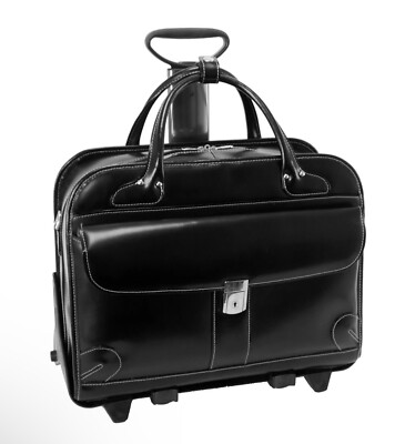 McKlein Lakewood Checkpoint-Friendly Detachable Wheeled Laptop Briefcase Top