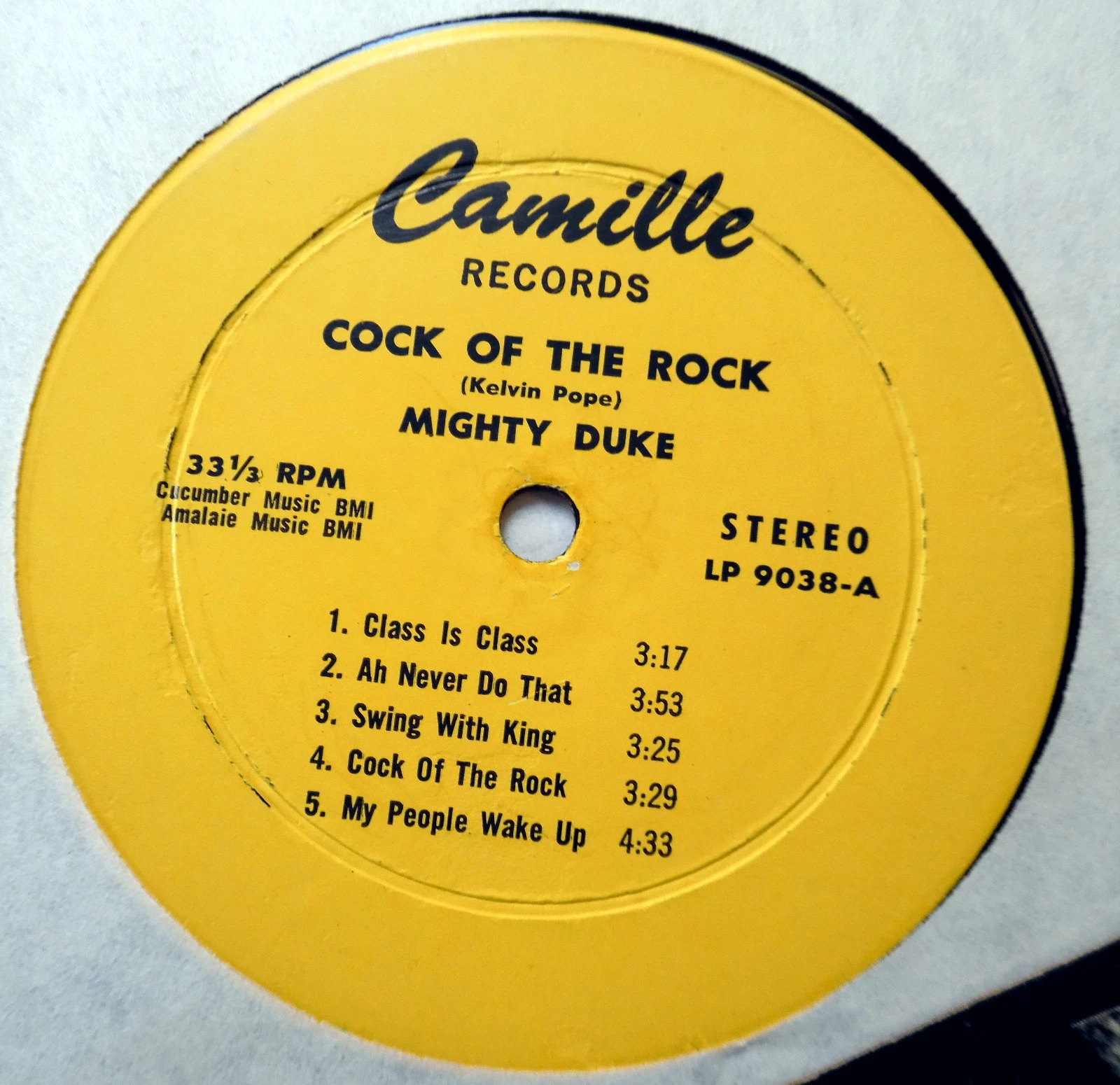 MIGHTY DUKE Cock of the Rock CALYPSO LP - 画像2/3