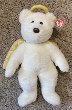 Vtg 2000 15" TY Beanie Buddies Halo ll The Angel Plush Teddy Bear w/Wings