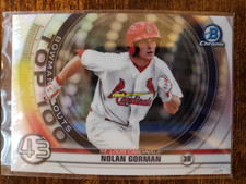 2020 Bowman Baseball CHROME SCOUTS TOP 100 BTP-43 Nolan Gorman - STL Cardinals