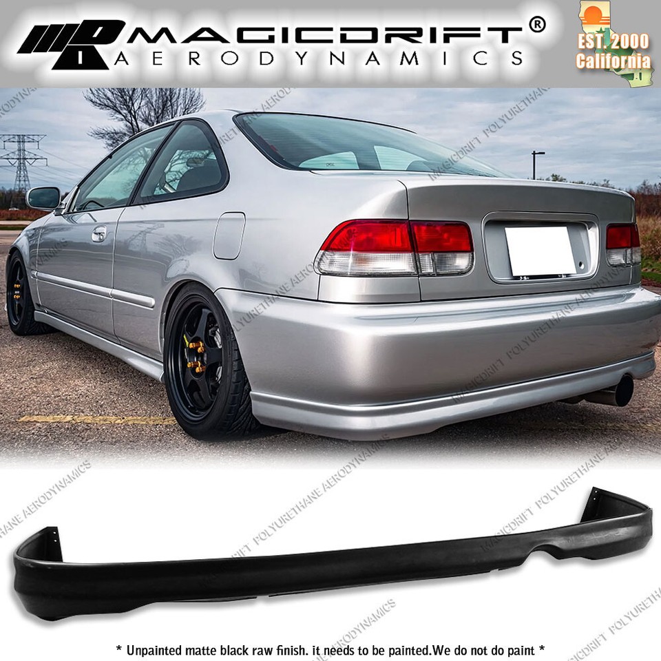 For 99-00 Honda Civic EK Coupe / Sedan CTR TR Type-R Style JDM REAR ...