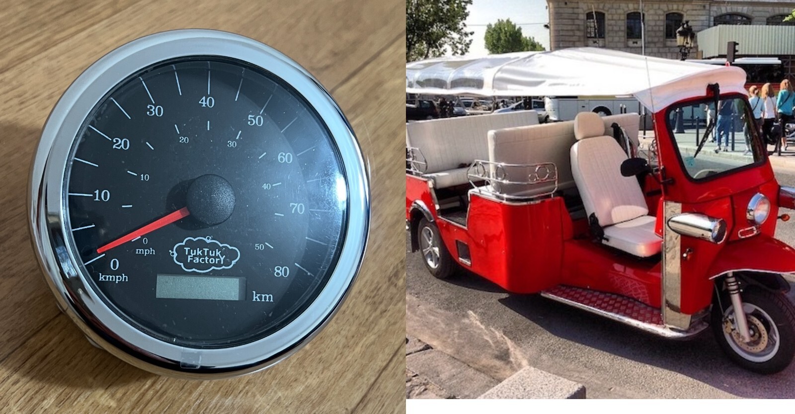 Remplacer un odomètre cassé avec le compteur de vitesse Tuk Tuk universel