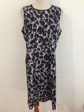 Ann Taylor LOFT Sleeveless Sheath Dress Gray/Mauve, Black & Slate Size 8