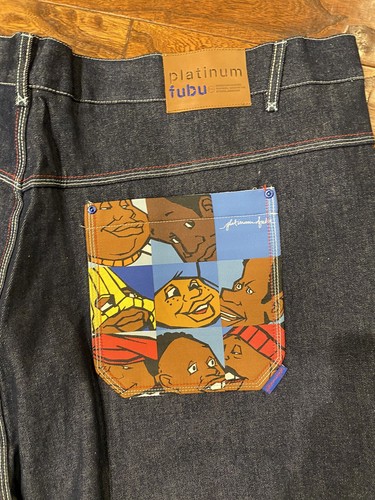 Platinum Fubu Jeans Mens 56x34 Raw 