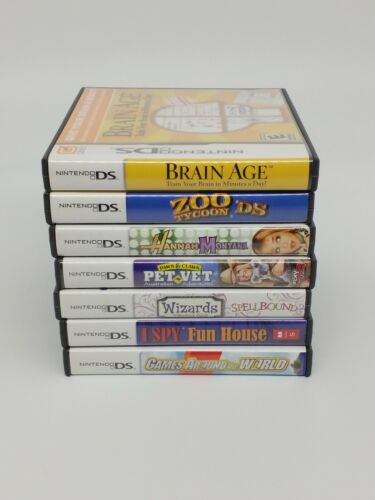  Lot de 7 jeux Nintendo DS CIB Wizards of Waverly, Brain Age, et 5 autres  - Photo 1 sur 8