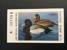 ICOLLECTZONE  US Michigan 1980 MI5 Single Duck Stamp VF NH