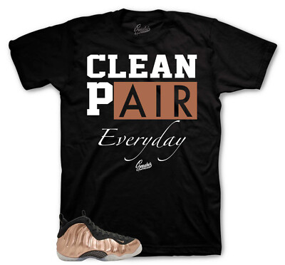 Sneaker Shirts To Match Foamposite Copper Metallic Clean Pair